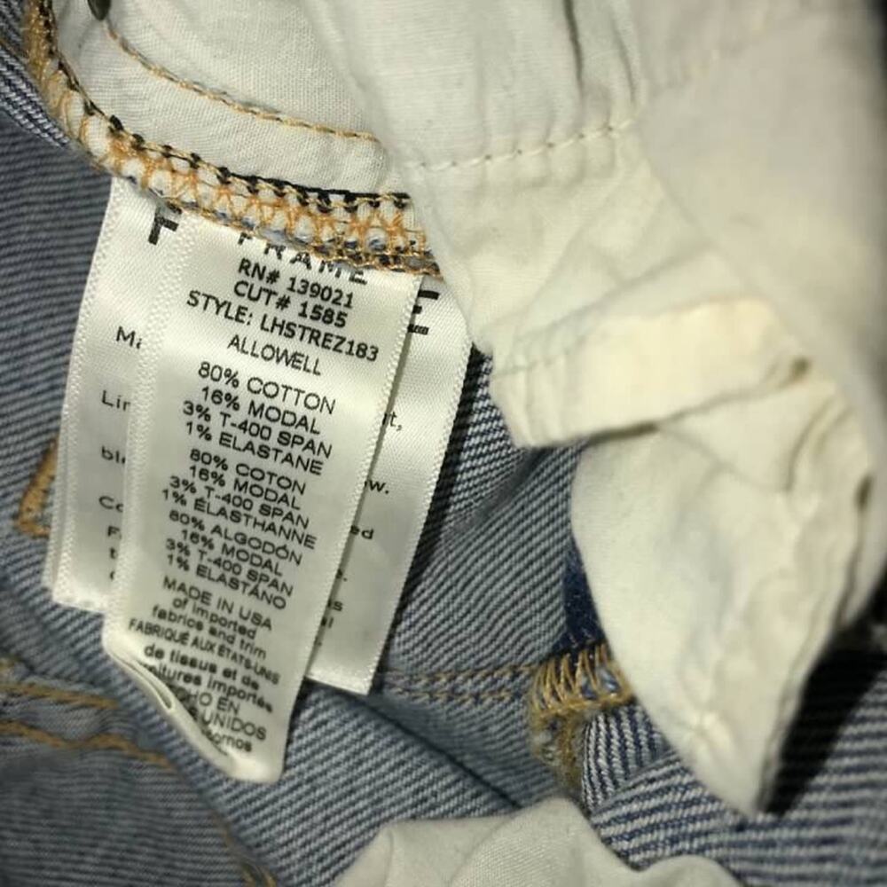 FRAME DENIM Le High Straight Zip Jeans Allowell 26 - Picture 7 of 7